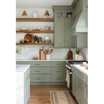 Green Kitchen Cabinets